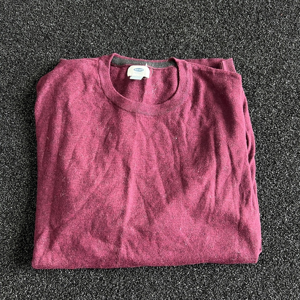 Burgundy light Men's Sweater